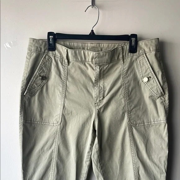 White House Black Market Tan Cargo Jumpsuit Relaxed Fit - Picture 7 of 10